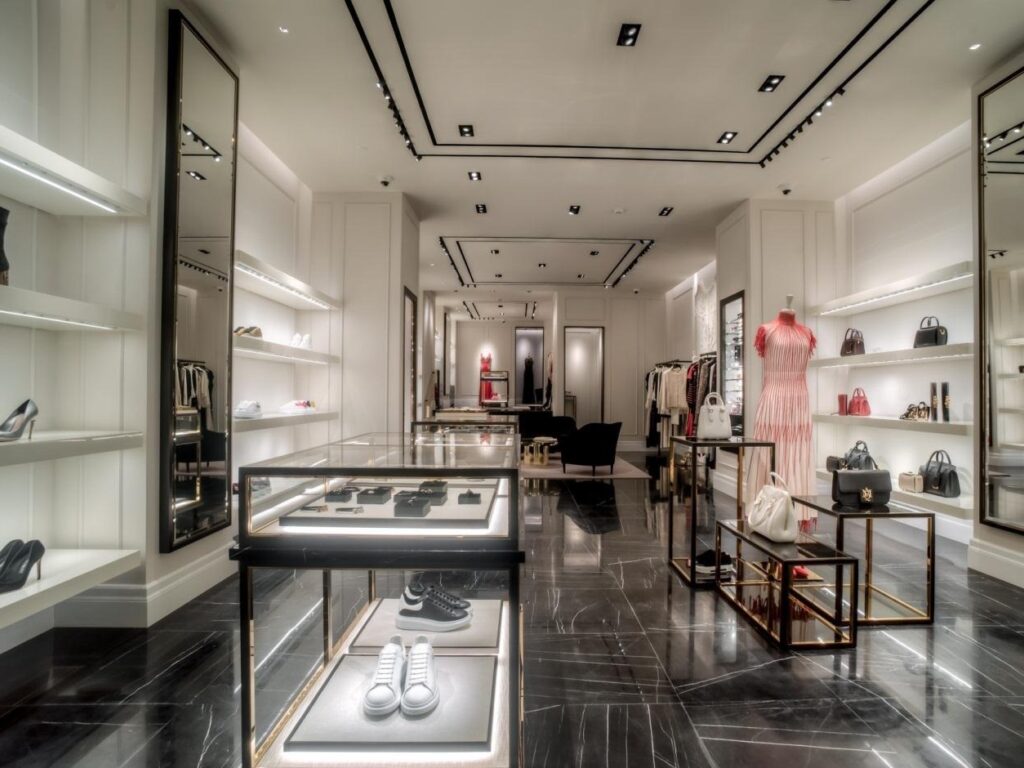 Alexander Mcqueen boutique in Centria Mall Riyadh interior 2
