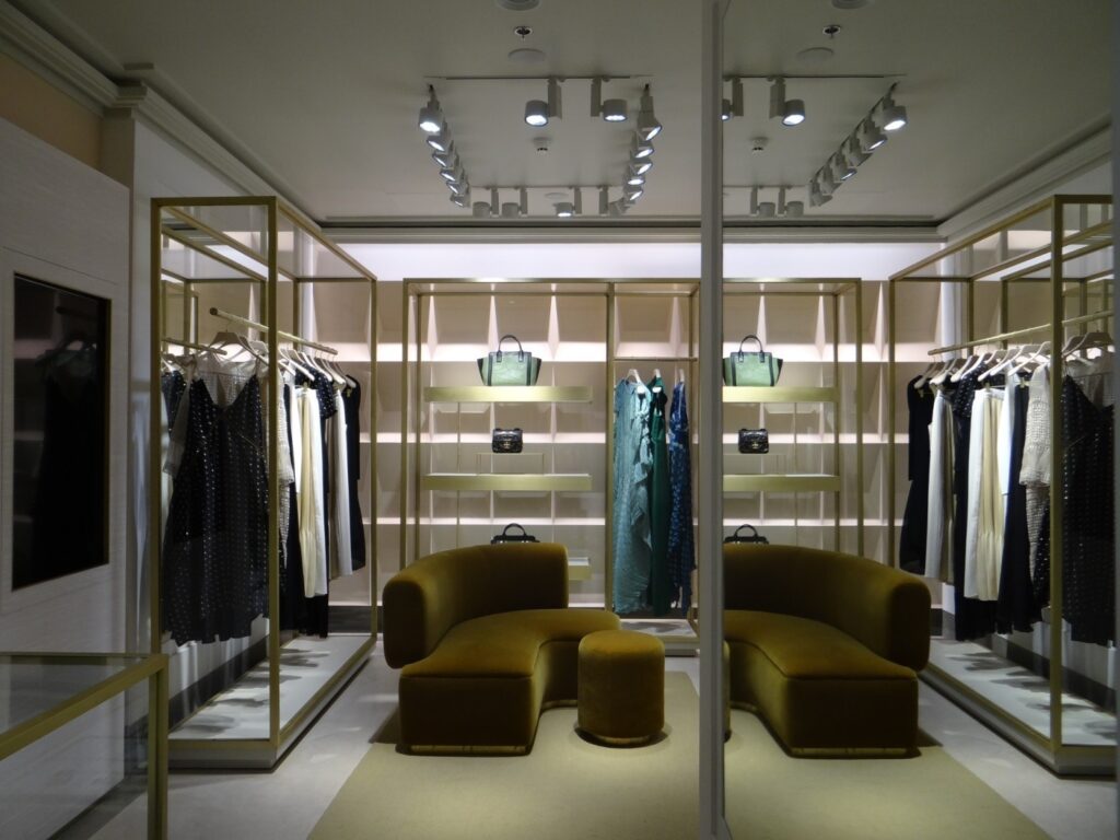 The VIP area of the store