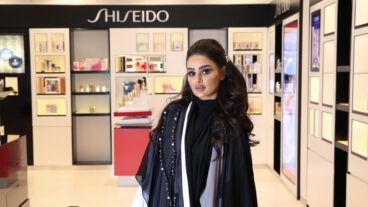 Miss Ahood Al Enzi at the store opening event